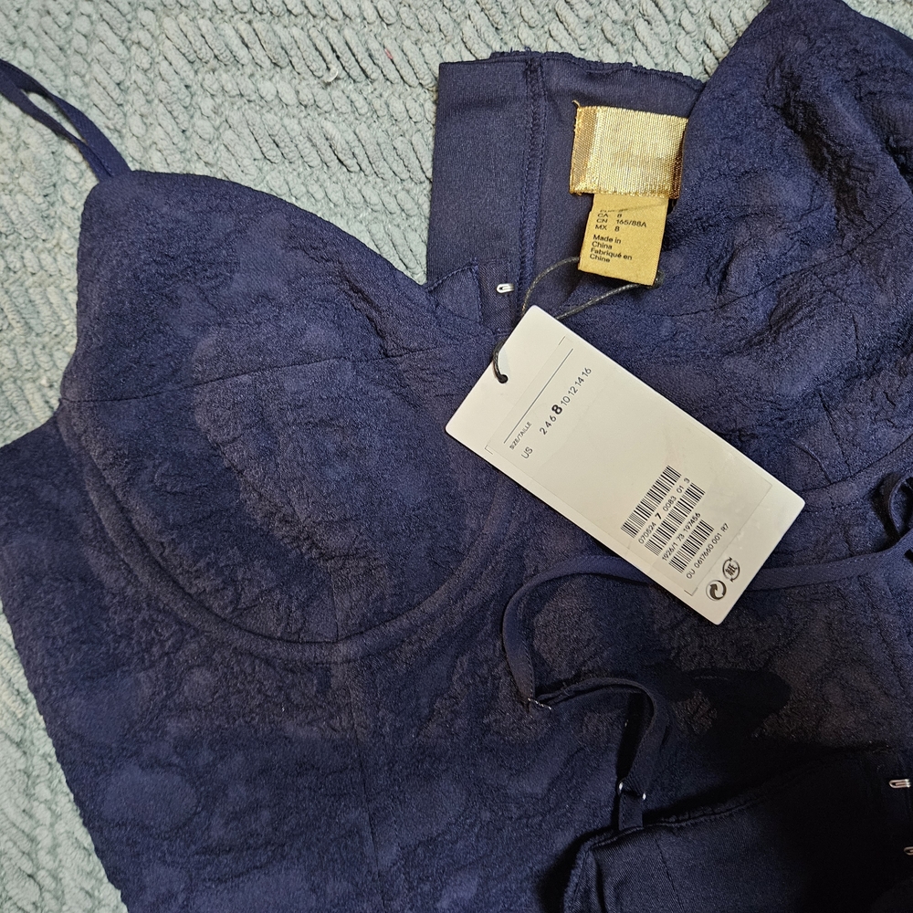H&M Blue Corset Crop Top - Picture 5 of 7